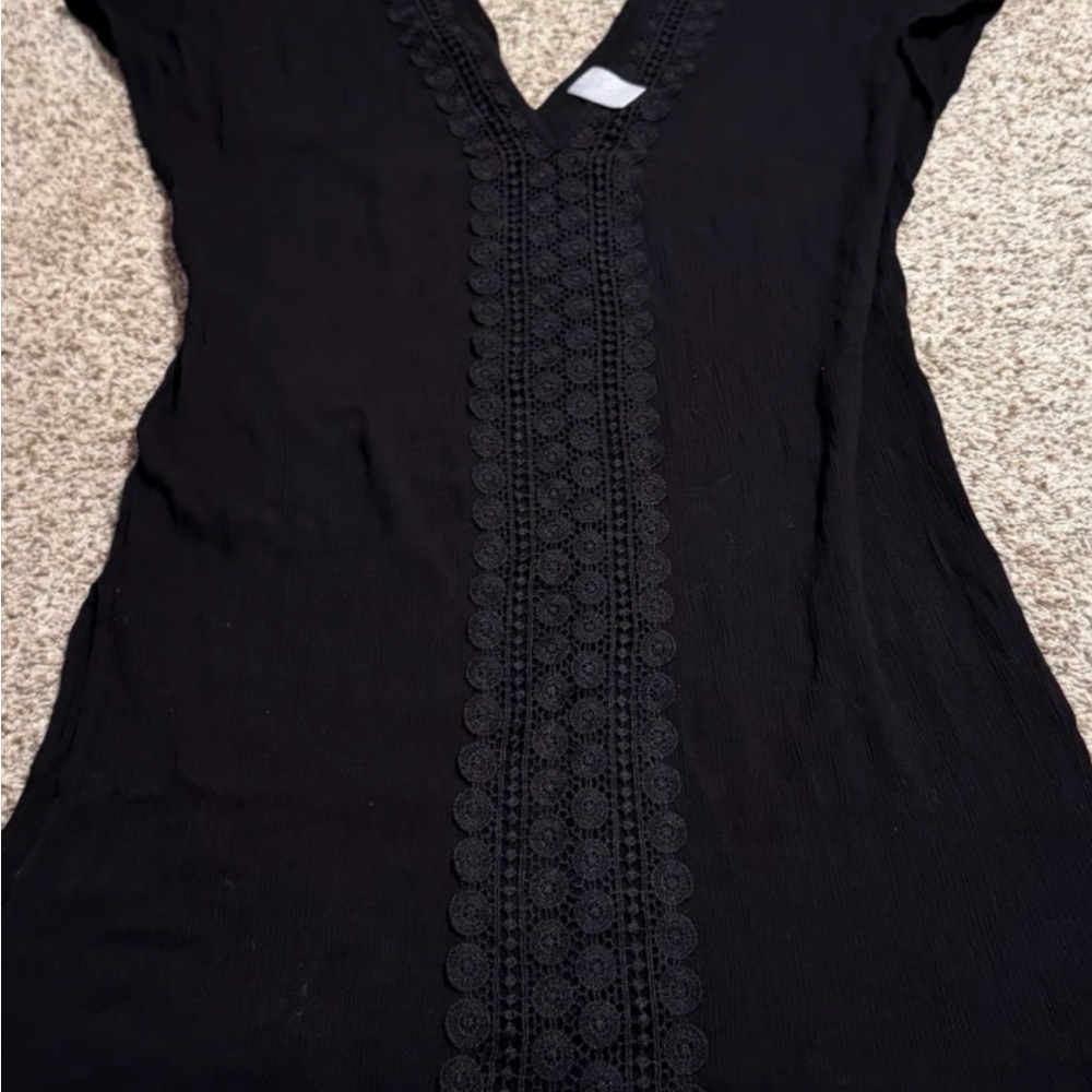 Kona Sol Black Lace Swim Cover-Up​ - Picture 3 of 6
